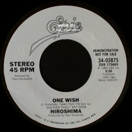 Hiroshima - One Wish / One Wish side B