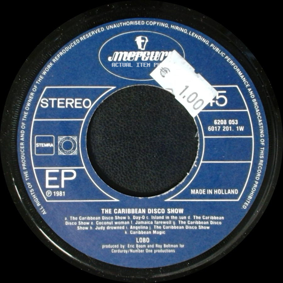 Lobo - The Caribbean Disco Show / Caribbean Magic 7'19'' side A