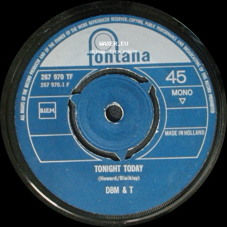 Dbm & T - Tonight Today / Bad News side A