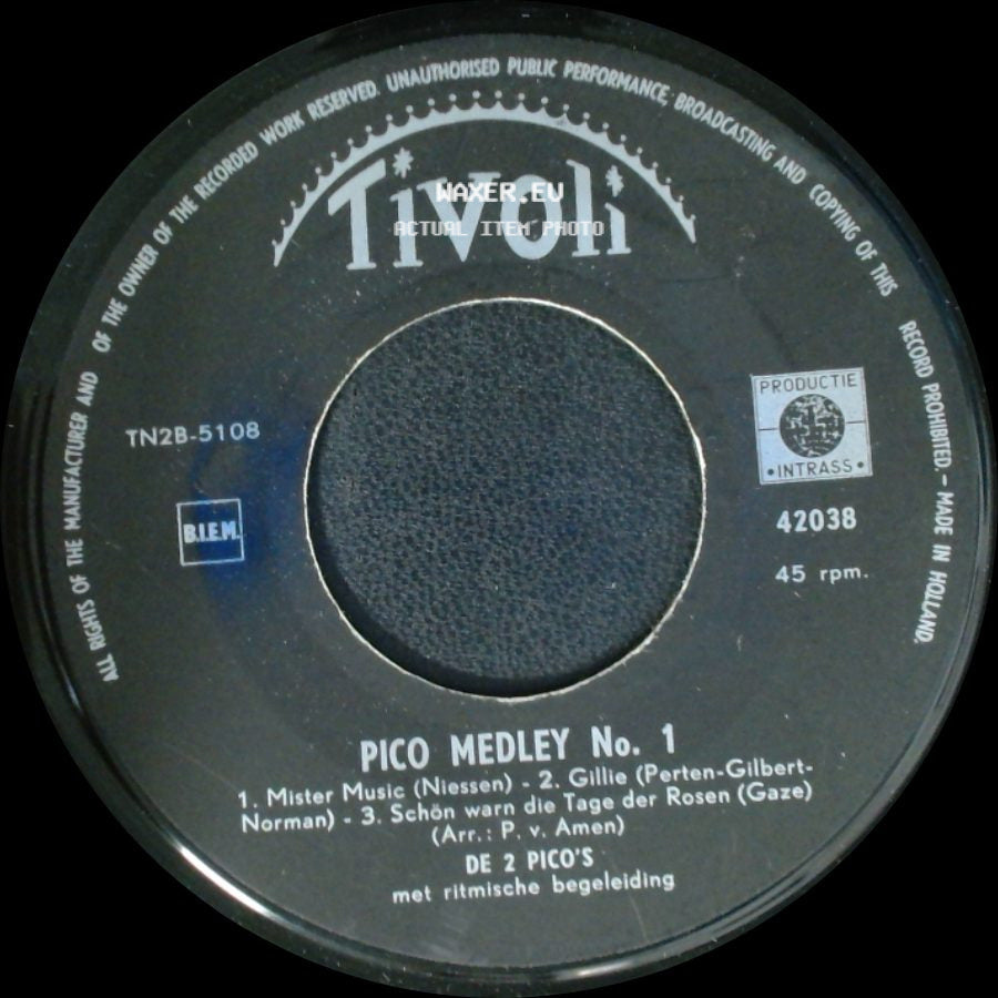 De 2 Pico's - Pico Medley No. 1 / Pico Medley No. 1 side B