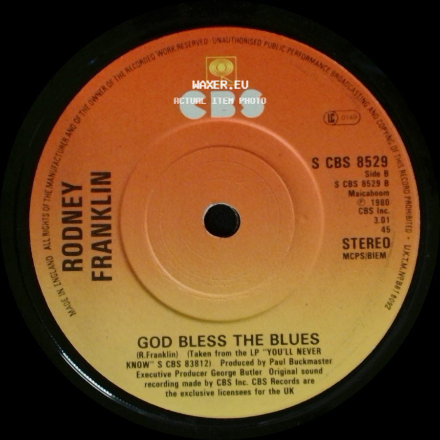 Rodney Franklin - The Groove / God Bless The Blues side B