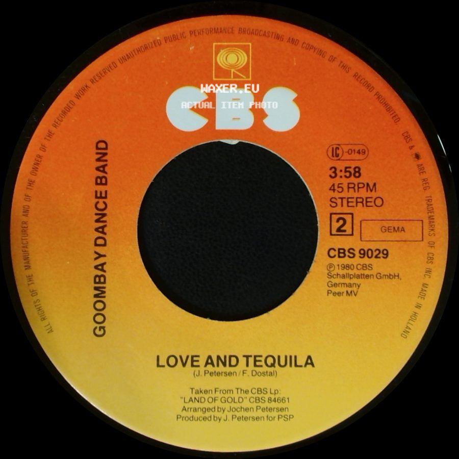 Goombay Dance Band - Eldorado / Love And Tequila side B