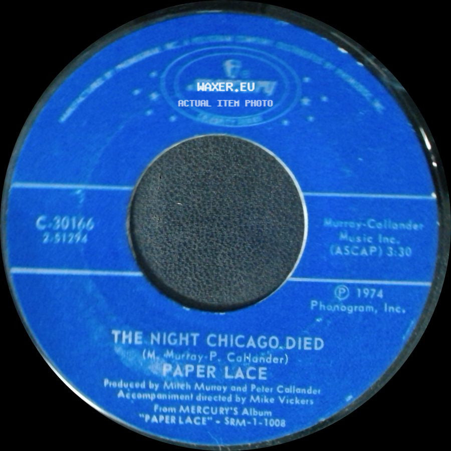 Paper Lace - The Night Chicago Died / Billy-Don't Be A Hero side A