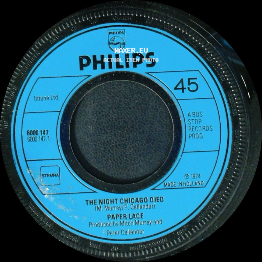 Paper Lace - Can You Get It When You Want It / The Night Chicago Died side B
