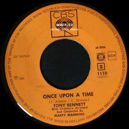 Tony Bennett - I Left My Heart In San Francisco / Once Upon A Time side B