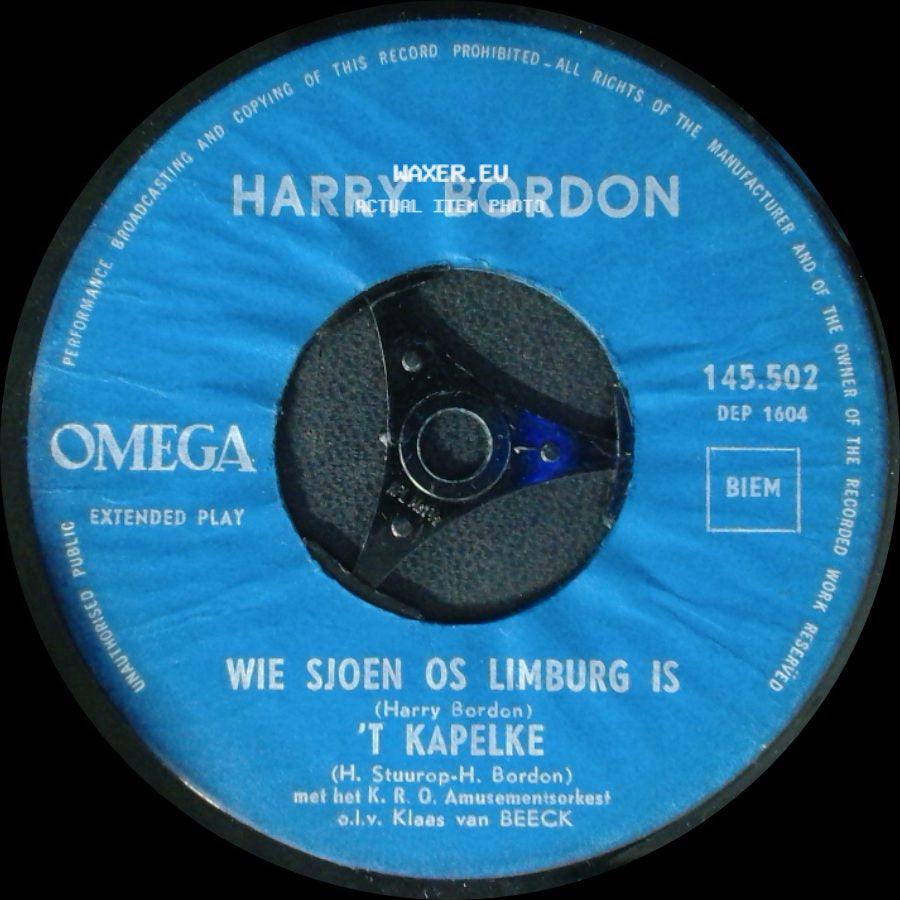 Jo Erens / Harry Bordon - Limburg Mie Landj / Limburg Alleen / Wie Sjoen Os Limburg Is 't Kapelke side B