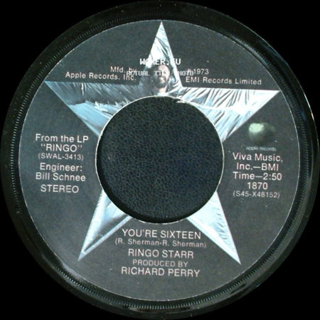 Ringo Starr - You're Sixteen / Devil Woman side A