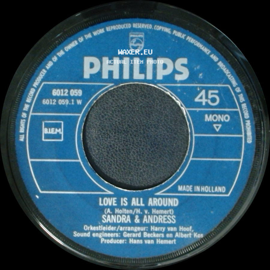 Sandra & Andress - Love Is All Around / You Got Soul side A