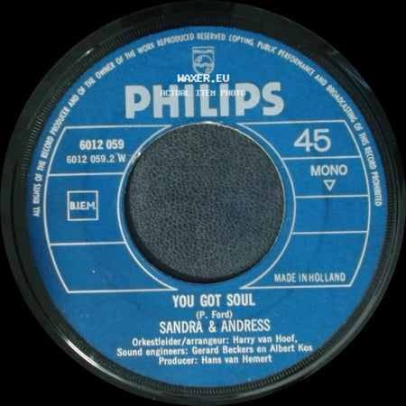 Sandra & Andress - Love Is All Around / You Got Soul side B