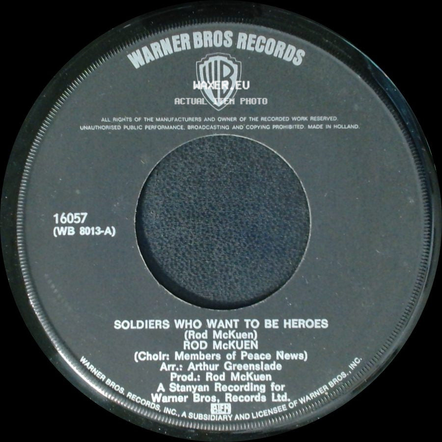 Rod Mckuen - Soldiers Who Want To Be Heroes / My Mothers Eyes side A