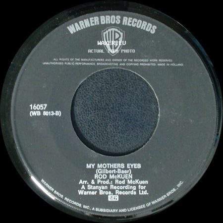 Rod Mckuen - Soldiers Who Want To Be Heroes / My Mothers Eyes side B