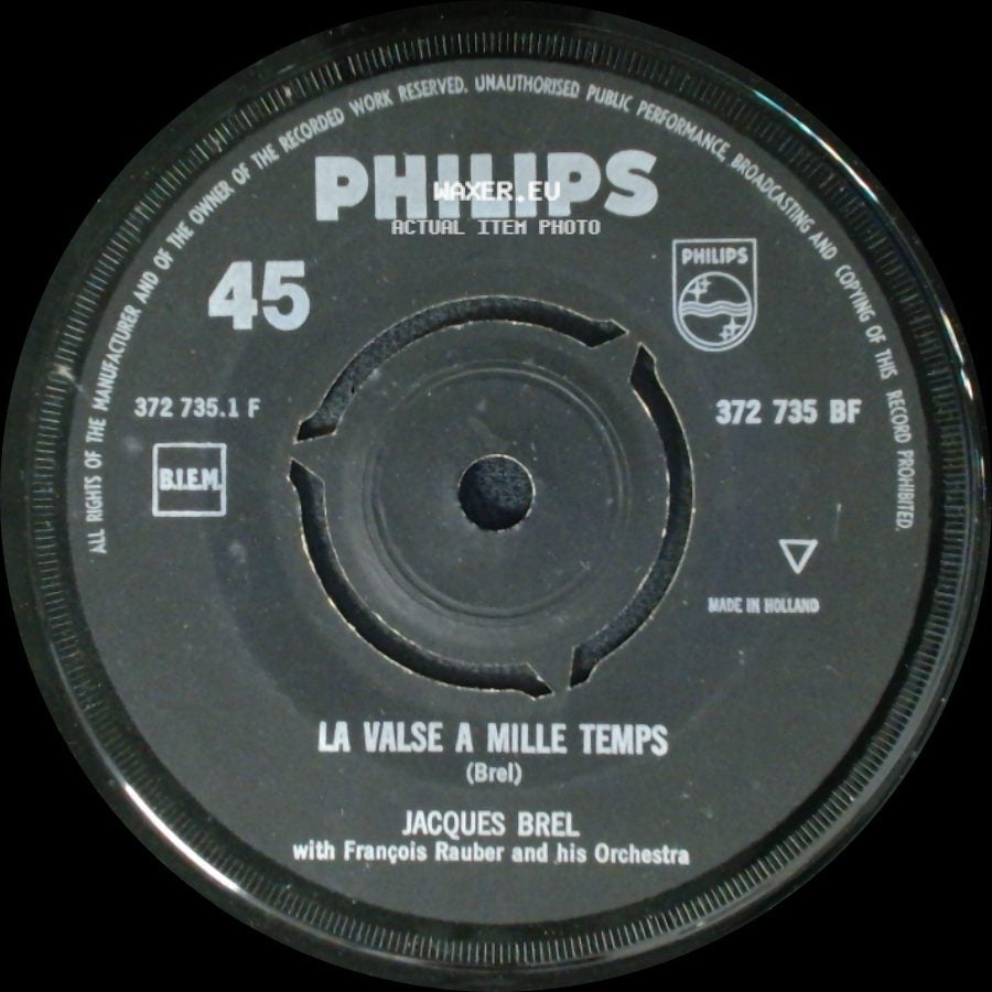 Jacques Brel - Ne Me Quitte Pas / La Valse A Mille Temps side B