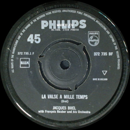 Jacques Brel - Ne Me Quitte Pas / La Valse A Mille Temps side B