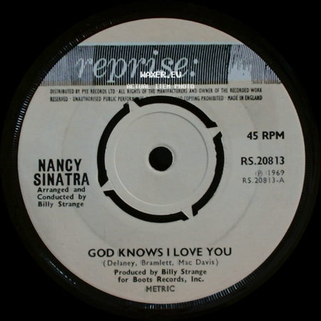 Nancy Sinatra - God Knows I Love You / Just Being Plain Old Me side A