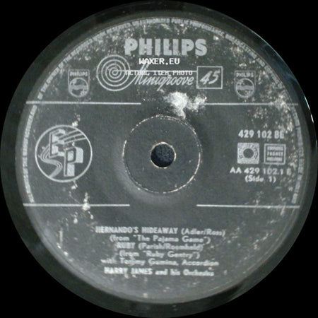 Harry James And His Orchestra - Hernando's Hideaway / Ruby / Embraceable You / I-Need You Now side A