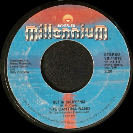 The Cantina Band - Summer '81: Surfer Girl/Fun, Fun, Fun/409/I Getaround/Dance, Dance, Dance/California Girls/Wouldn't It Be Nice/Help Me, Rhonda/Good Vibrations / Out In California side B