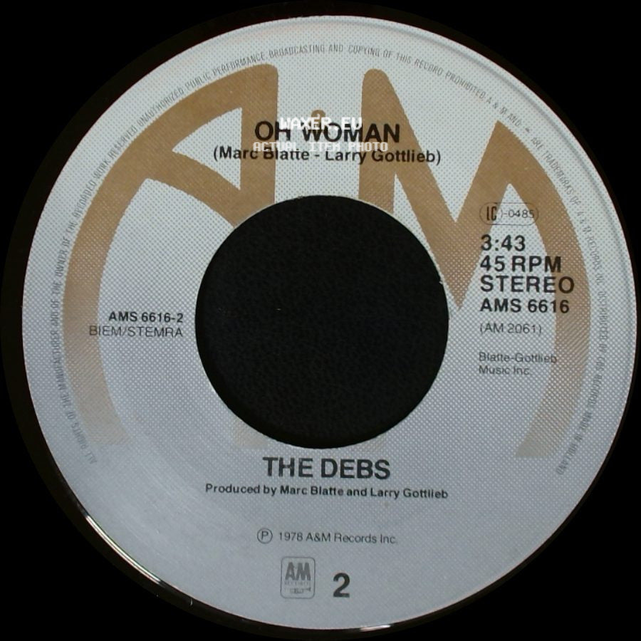 The Debs - Cupie Dolls / Oh Woman side B