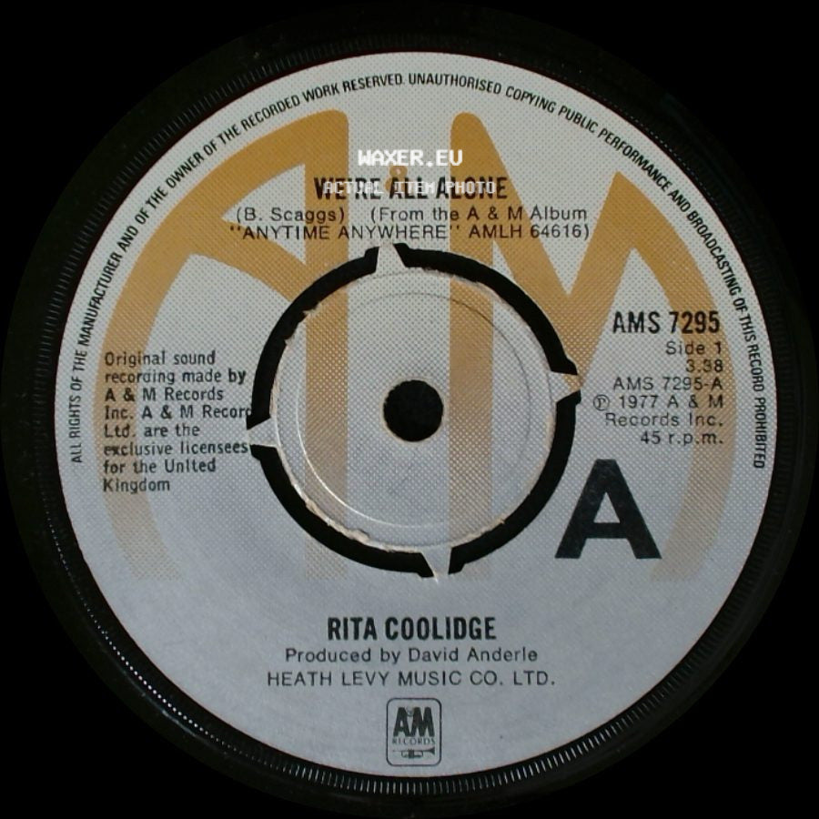 Rita Coolidge - We're All Alone / Who's To Bless And Who's To Blame side A