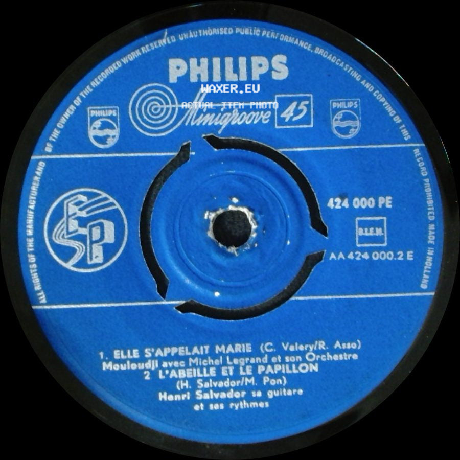 Mouloudji Avec Michel Legrand Et Son Orchestre / Juliette Gréco Avec André Grassi Et Son Orchestre / Patachou Avec Leo Clarens Et Son Orchestre - Elle S'appelait Marie / L'abeille Et Le Papillon / Romance / Tire L'aiguille "La!" "La!" "La!" side A