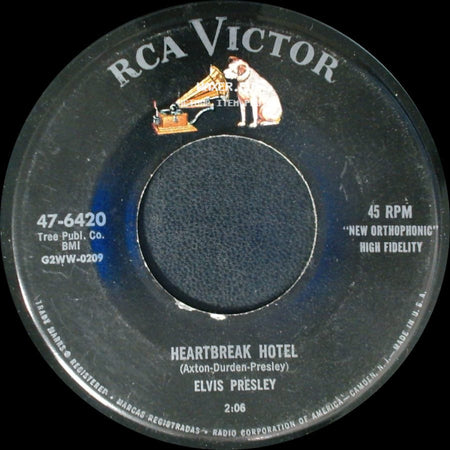 Elvis Presley - I Was The One / Heartbreak Hotel side B