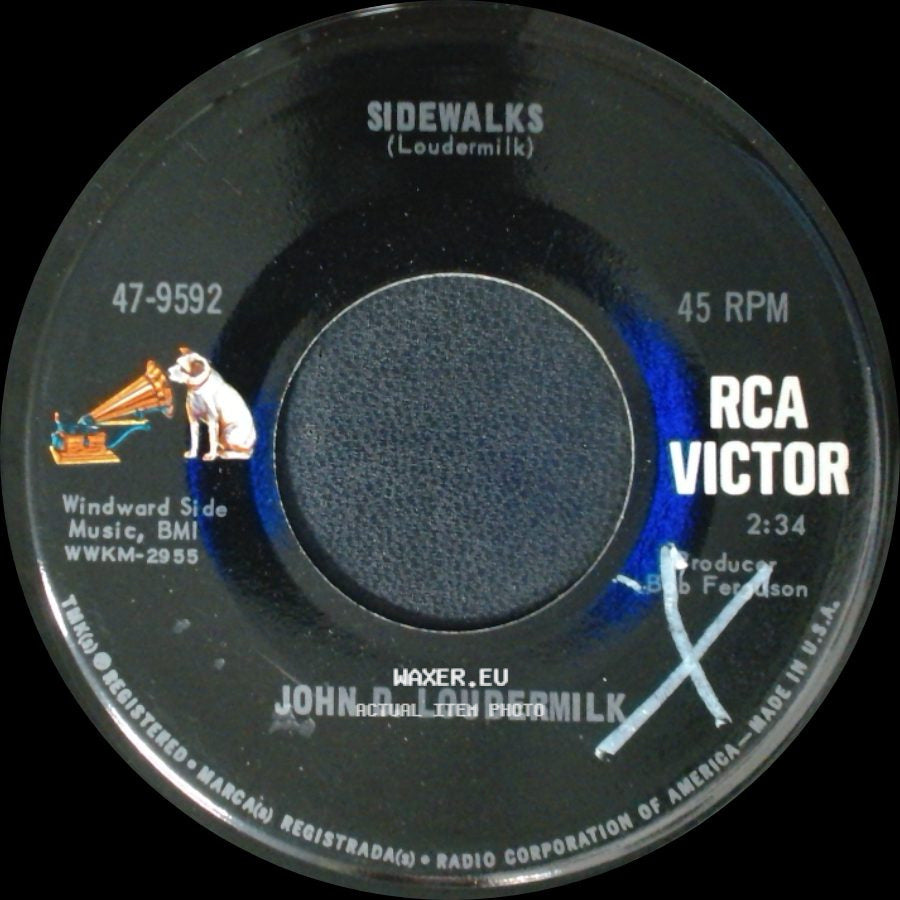 John D. Loudermilk - The Odd Folks Of Okracoke (Instrumental) / Sidewalks (Loudermilk) side B