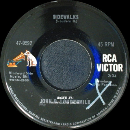 John D. Loudermilk - The Odd Folks Of Okracoke (Instrumental) / Sidewalks (Loudermilk) side B