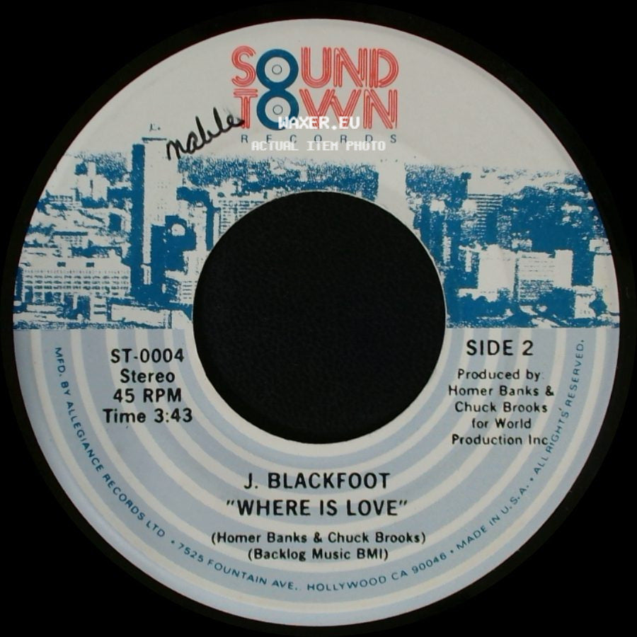 J. Blackfoot - Taxi / Where Is Love side B