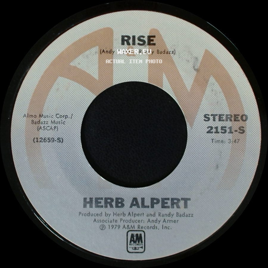 Herb Alpert - Aranjuez (Mon Amour) / Rise side B