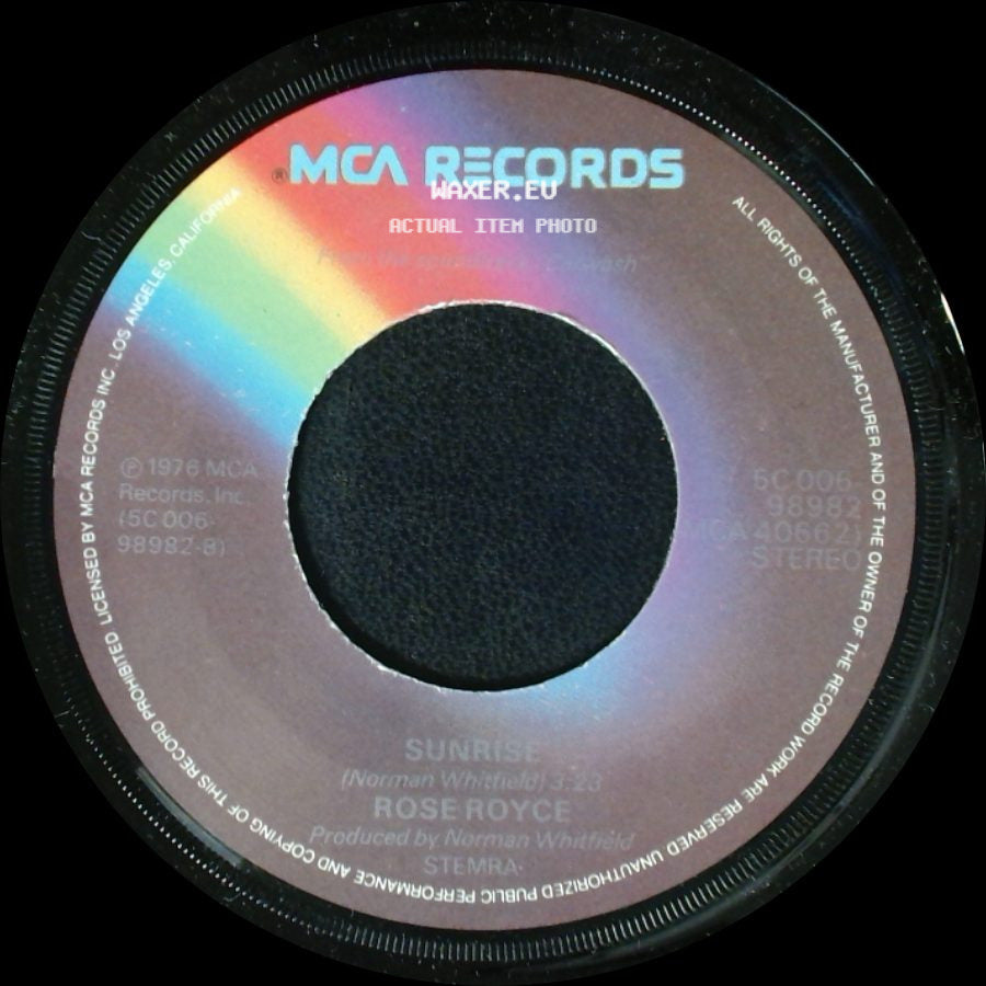 Rose Royce - I Wanna Get Next To You / Sunrise side B