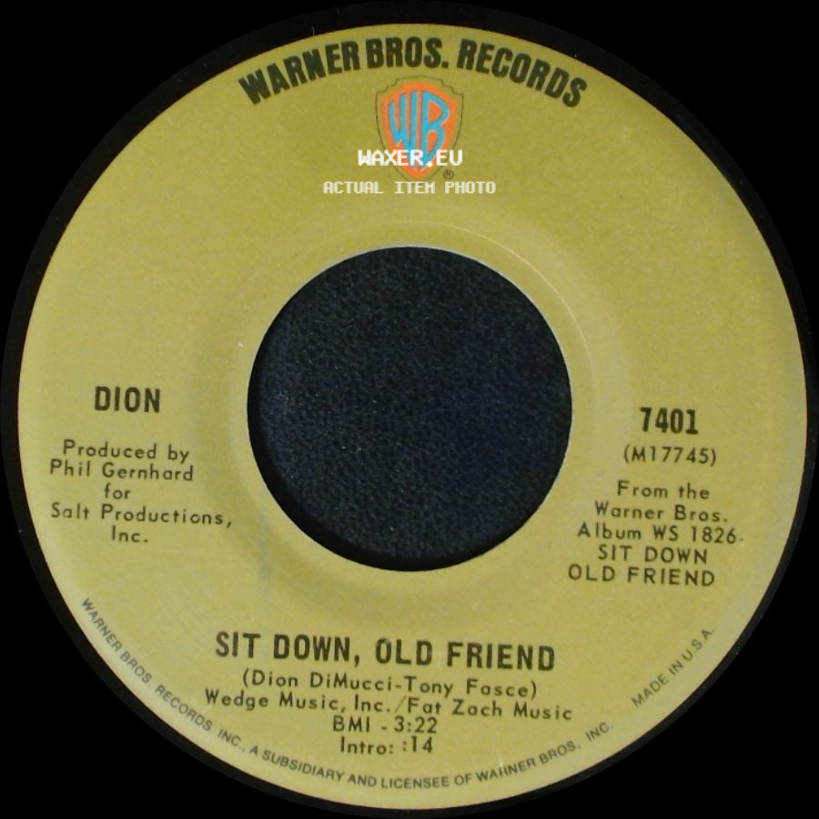 Dion - Sit Down, Old Friend / Your Own Back Yard side A