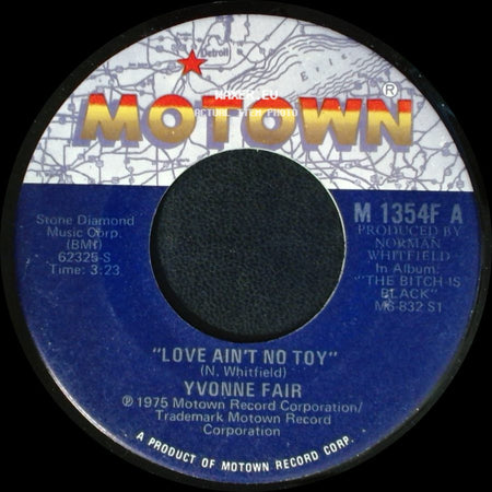 Yvonne Fair - Love Ain't No Toy / You Can't Judge A Book By It's Cover side A