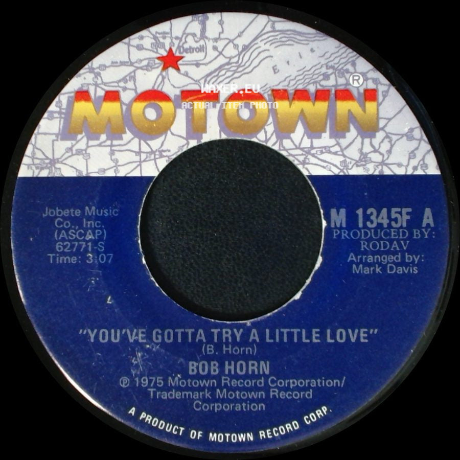 Bob Horn - Static Free / You've Gotta Try A Little Love side B