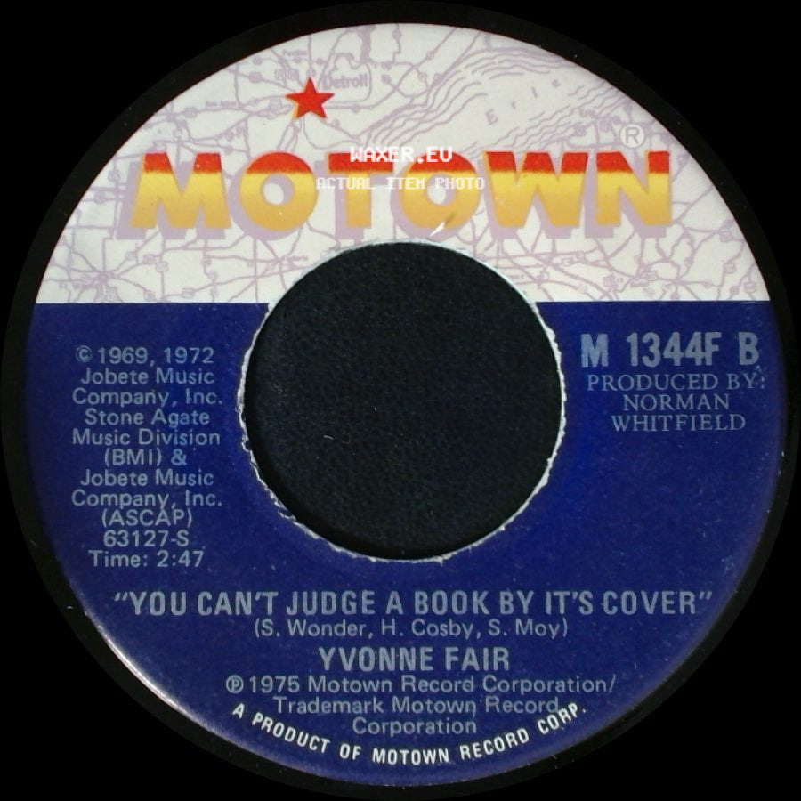 Yvonne Fair - It's Bad For Me To See You / You Can't Judge A Book By It's Cover side B