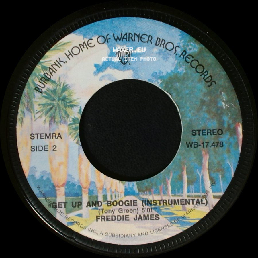 Freddie James - Get Up And Boogie / Get Up And Boogie (Instrumental) side B