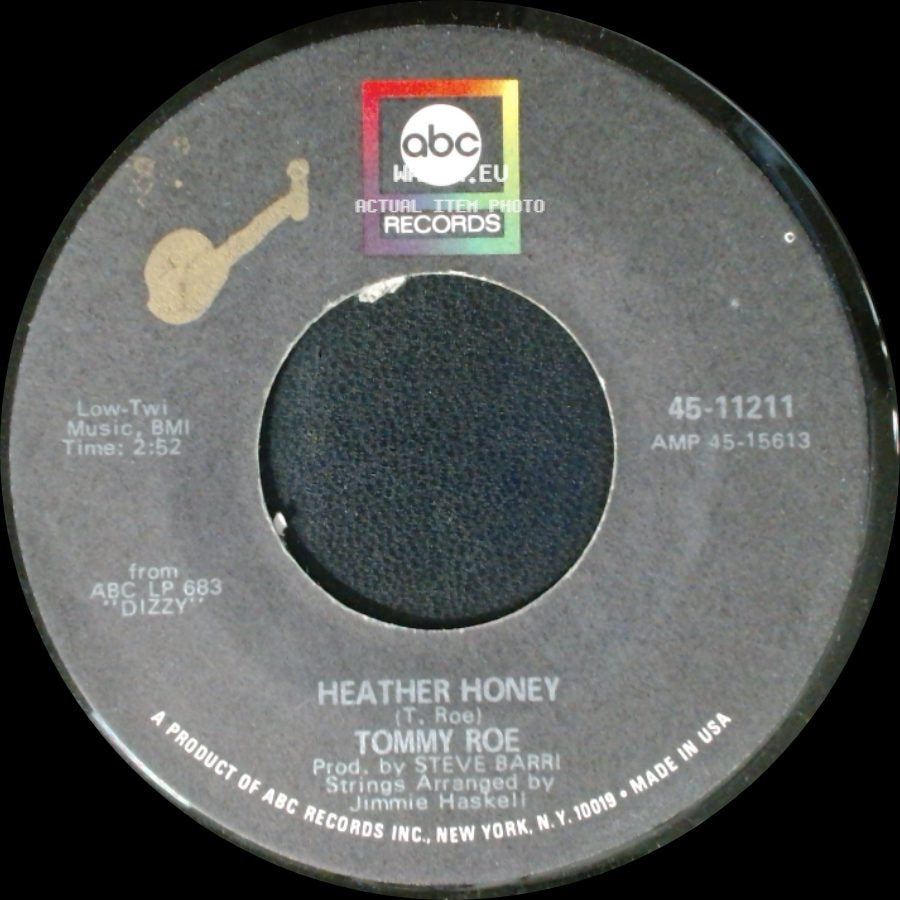 Tommy Roe - Money Is My Pay / Heather Honey side B