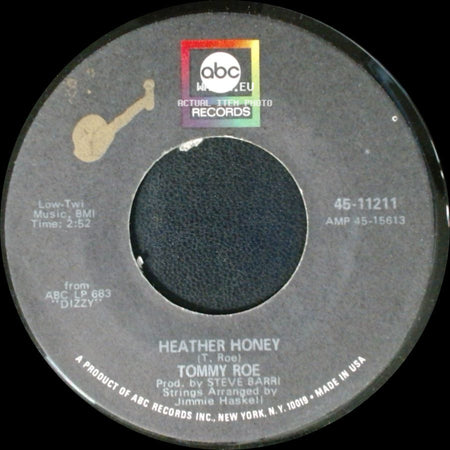 Tommy Roe - Money Is My Pay / Heather Honey side B