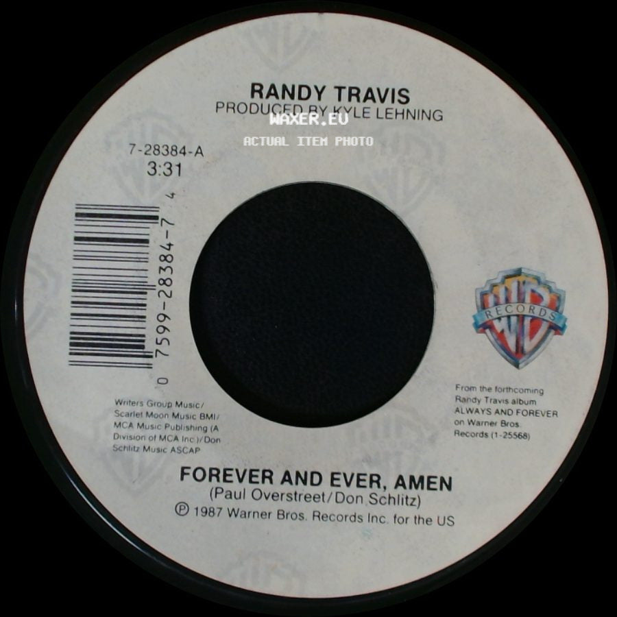 Randy Travis - Forever And Ever, Amen / Promises side A