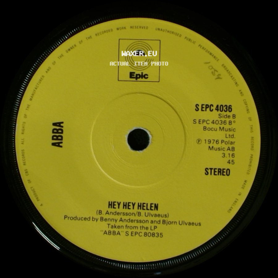 Abba - Fernando / Hey Hey Helen side B