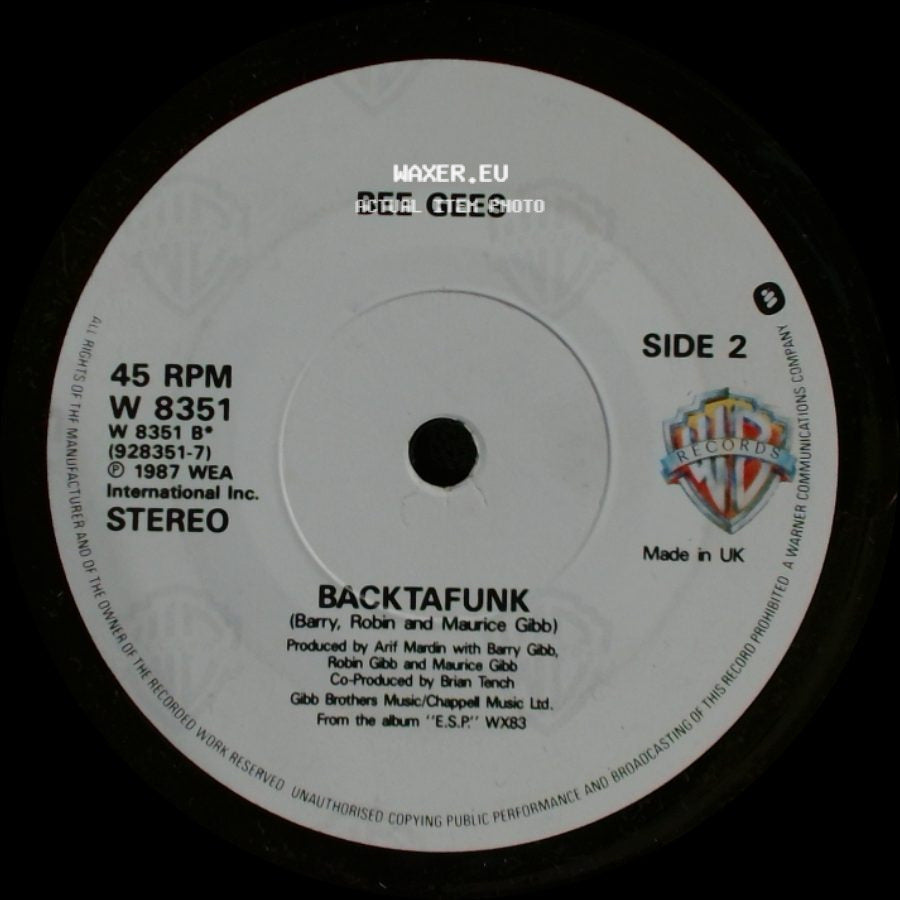 Bee Gees - You Win Again (Fade) / Backtafunk side B