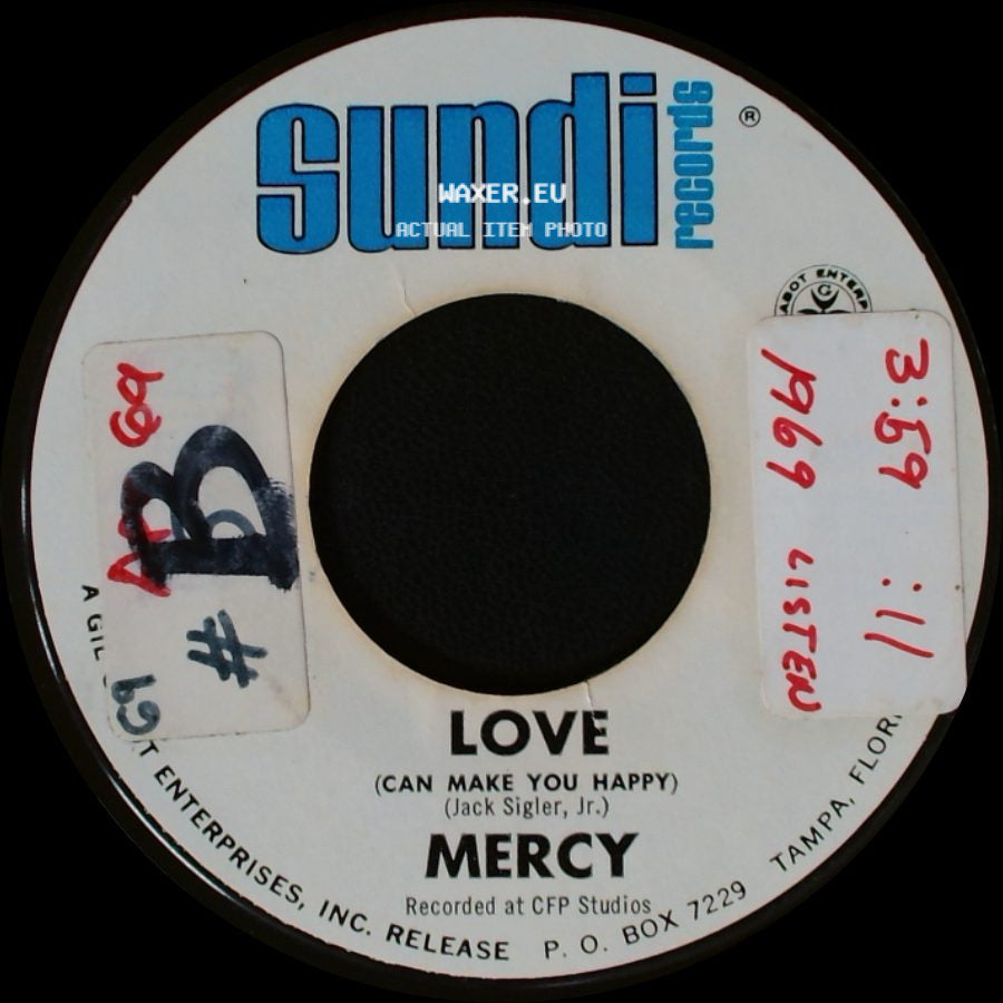 Fire Ball / Mercy - Mercy / Love (Can Make You Happy) side B
