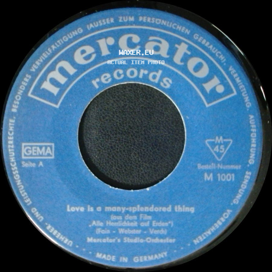 Mercator's Studio-Orchester - Spiritual-Blues / Love Is A Many-Splendored Thing side B