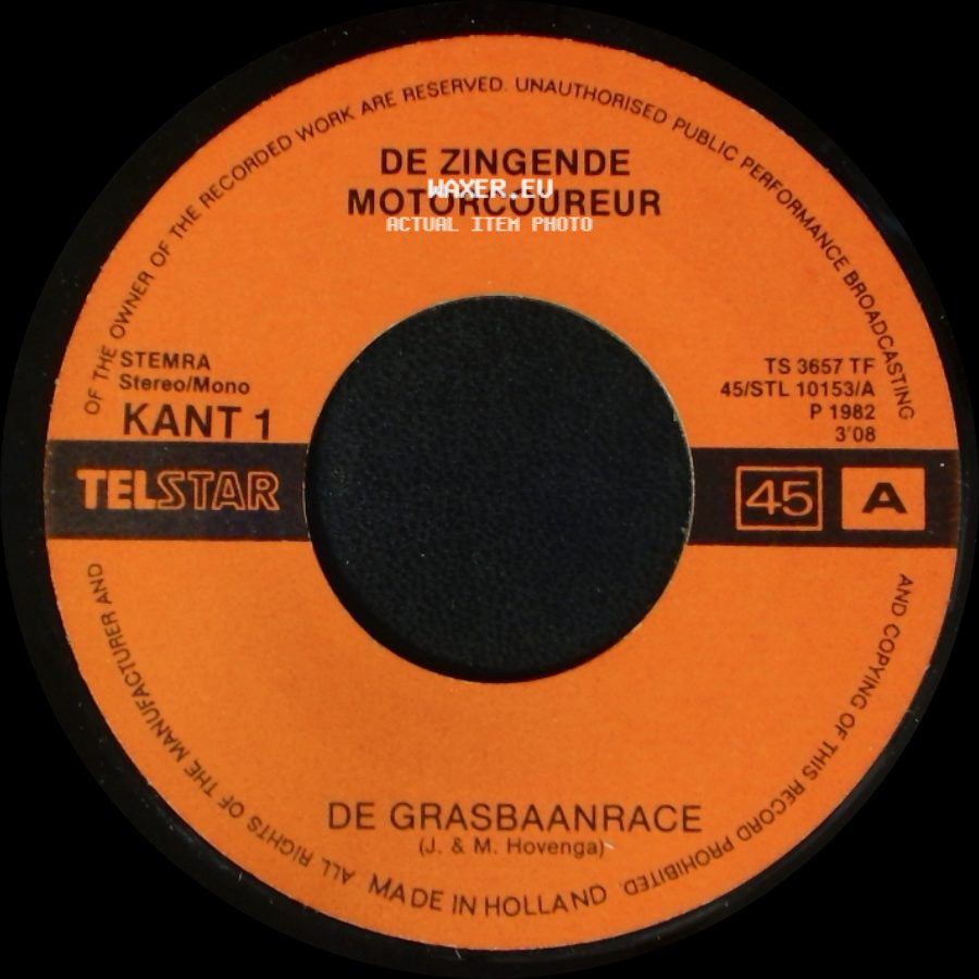 De Zingende Motorcoureur - De Grasbaanrace / De Grasbaanpolka side A