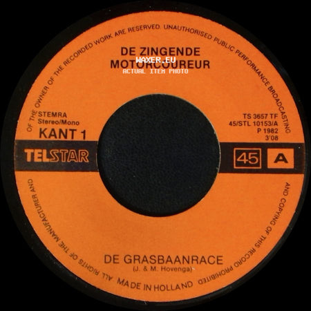 De Zingende Motorcoureur - De Grasbaanrace / De Grasbaanpolka side A