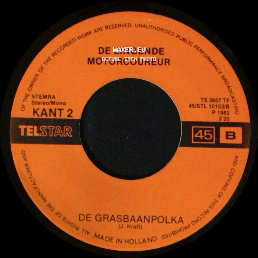 De Zingende Motorcoureur - De Grasbaanrace / De Grasbaanpolka side B