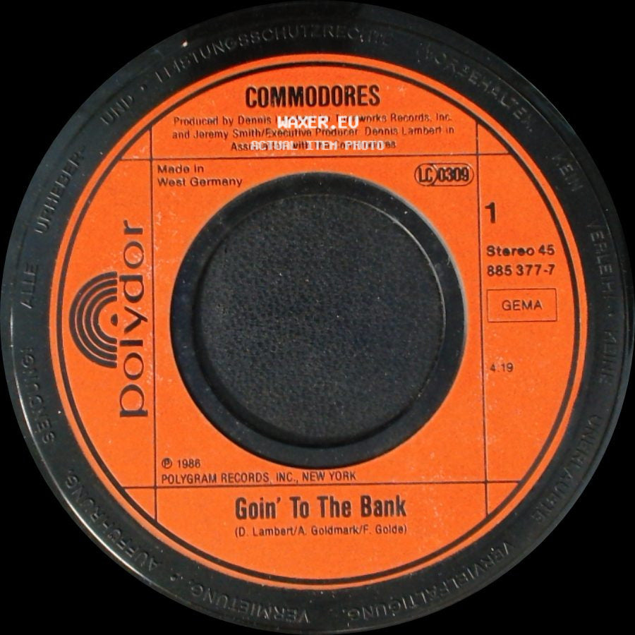 Commodores - Goin' To The Bank / Serious Love side A
