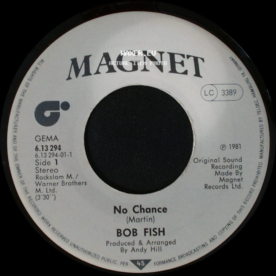 Bob Fish - No Chance / Like Lovers Do side A