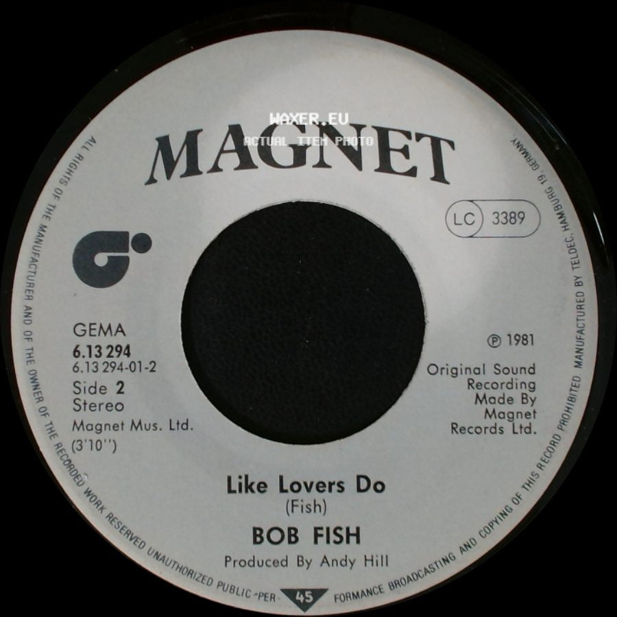 Bob Fish - No Chance / Like Lovers Do side B