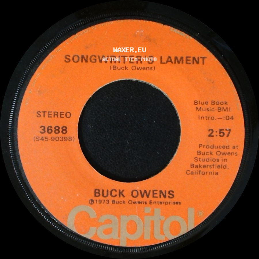 Buck Owens - Arms Full Of Empty / Songwriter's Lament side B