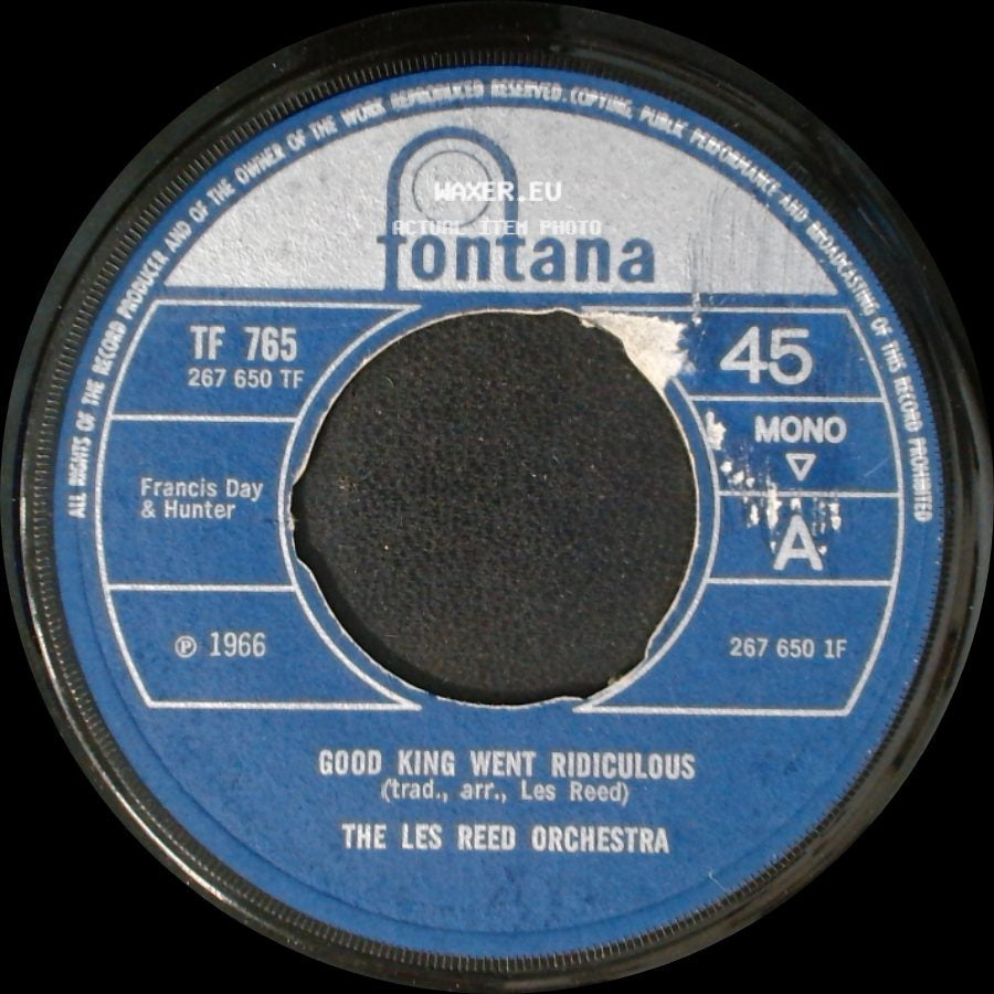 The Les Reed Orchestra - Good King Went Ridiculous / Valley Of Kings side A