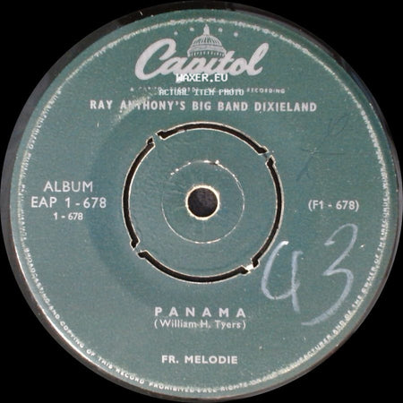 Ray Anthony's Big Band Dixieland - Drive-In / When The Saints Go Marching In March / Panama side B